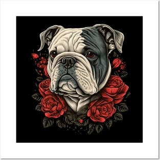 Valentine's Day Bulldog Posters and Art